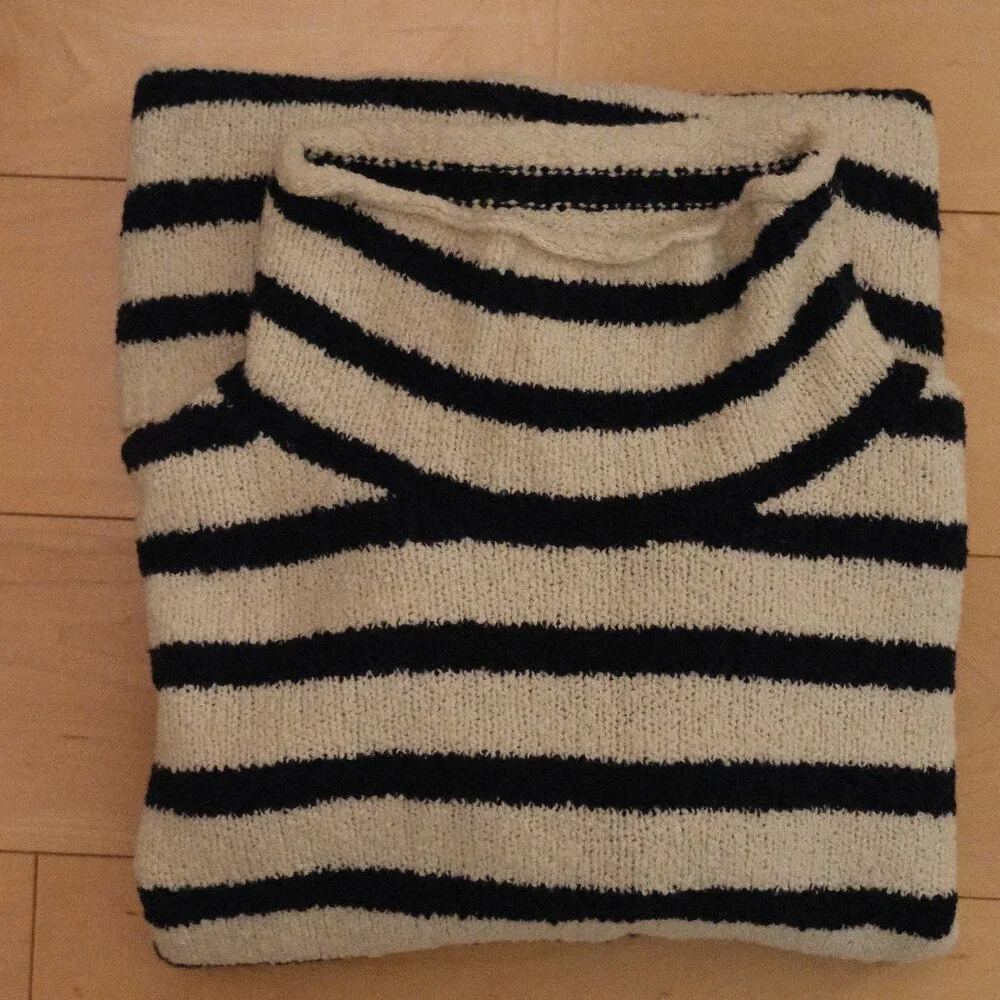 J.Crew Striped Turtleneck Sweater – Navy & Cream, XS - Picture 9 of 9